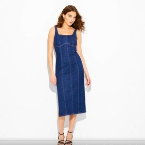 Wild Fable Blue Bodycon Denim Dress NWT